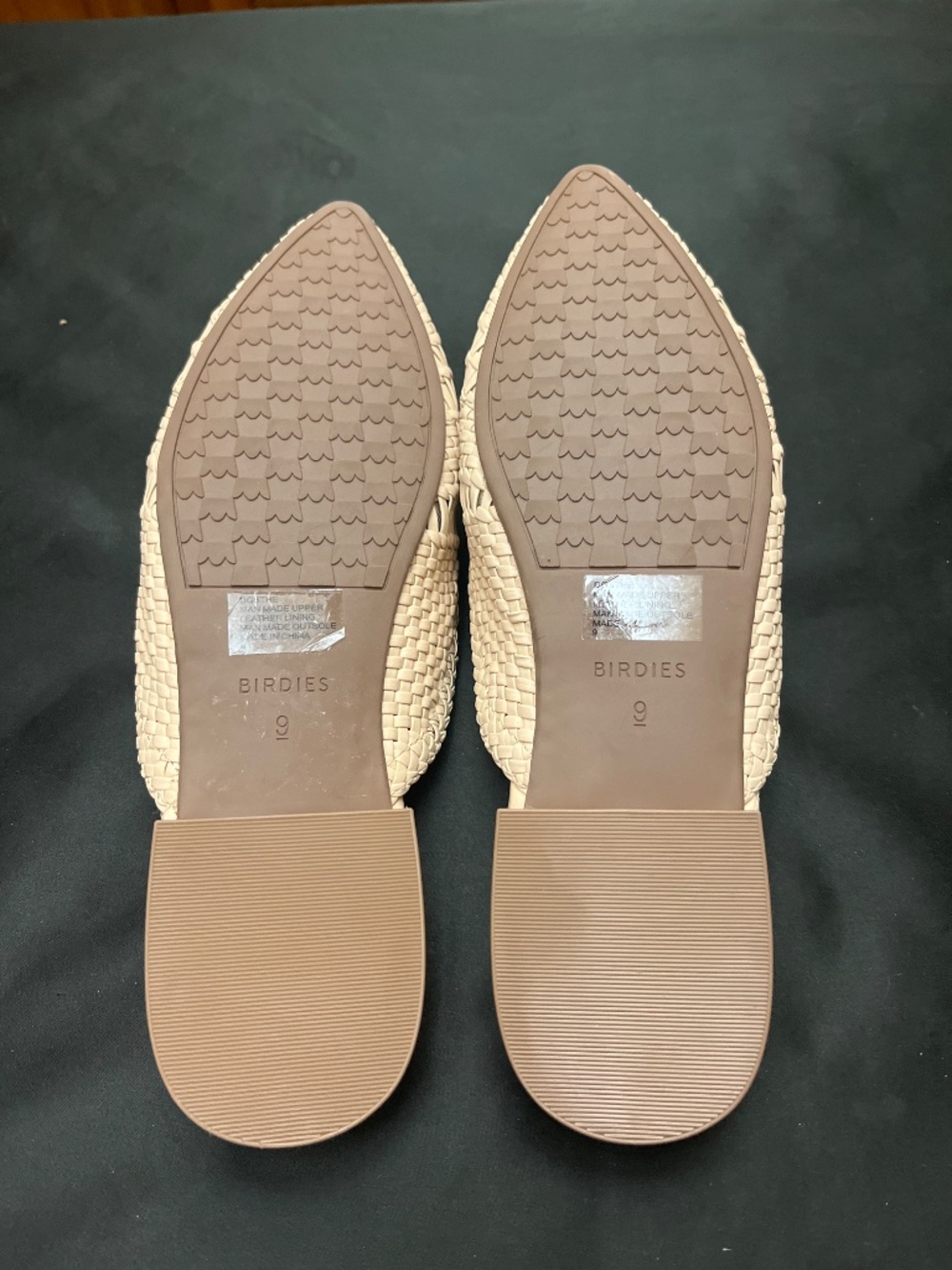 Brand New Birdies Brand Goldfinch Woven Slides. Sz. 9 - Picture 8 of 10